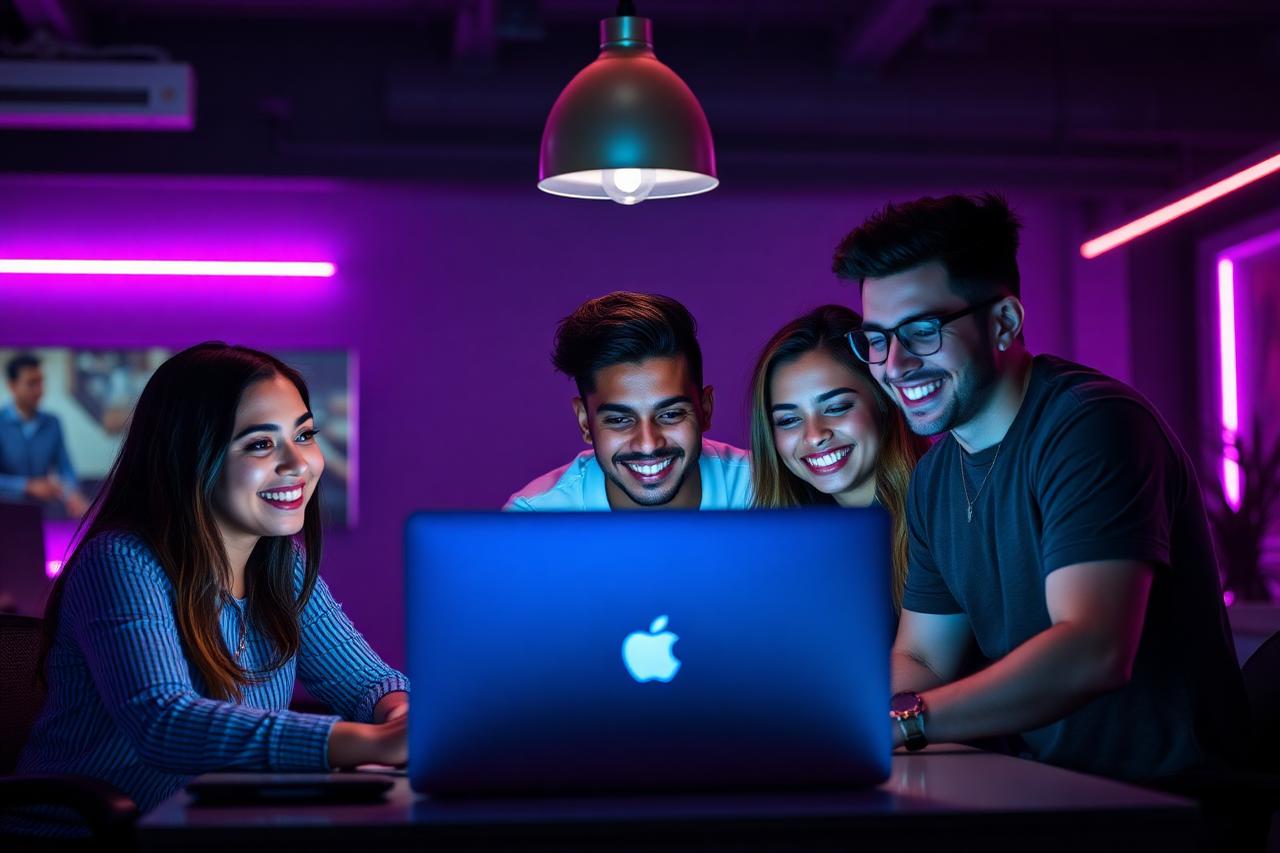 The TalentPulsePR team collaborating